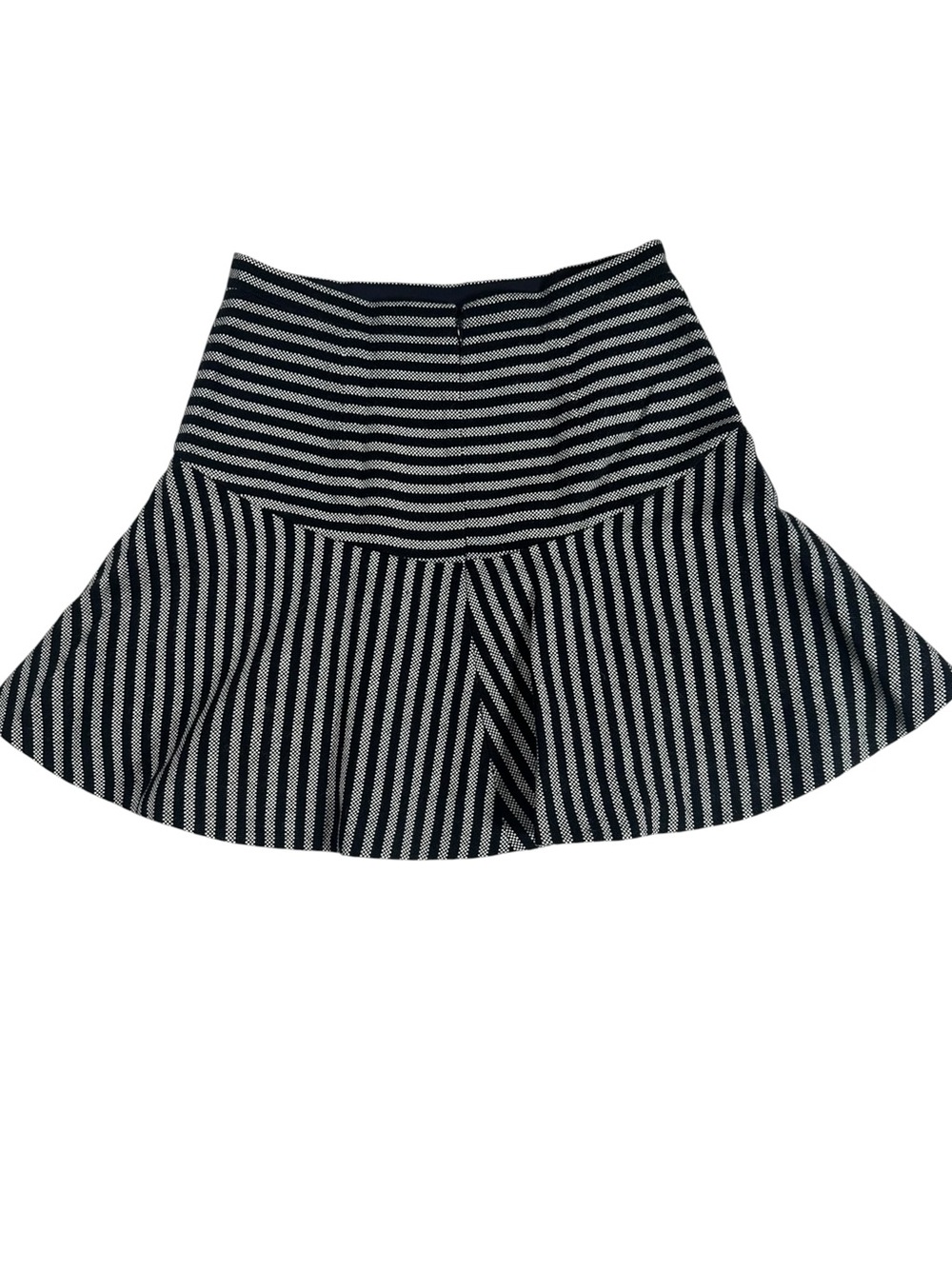 J. Crew Striped Wool Blend Fully Lined Flare Mini Skirt Size 6 - Picture 2 of 7